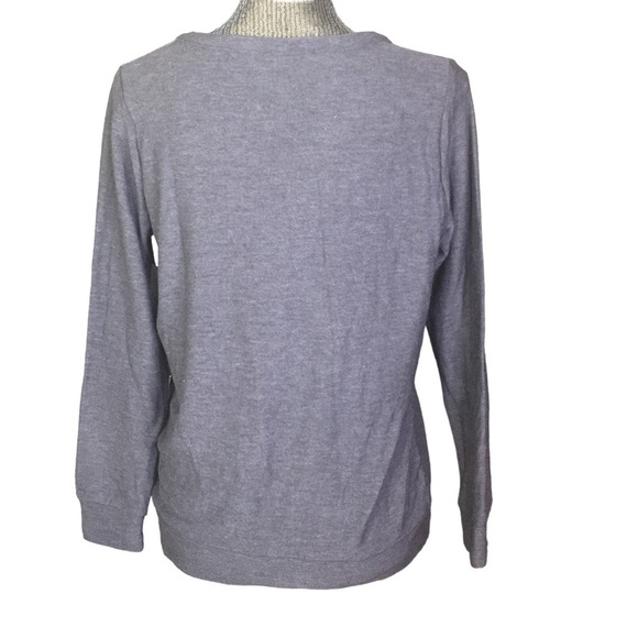 NWT Chaser “Humble Warrior” sweatshirt size Large Pullover light weight gray - Picture 2 of 6